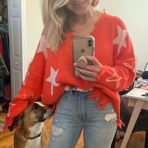 Red Star Sweater, size S/M